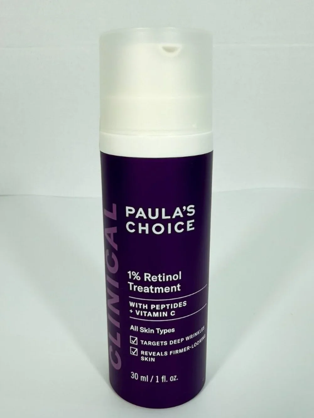 Paula's Choice Clinical 1% Retinol Treatment 1 oz Full Size NIB Skincare